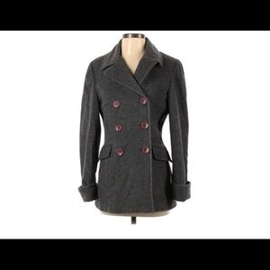 ❤️FINAL SALE❤️ Moda Int’l | Victoria’s Secret Gray Wool Peacoat Size Small